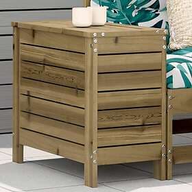 vidaXL Trädgårdspall 62x31,5x52 cm impregnerad furu 844892