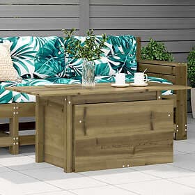 vidaXL Trädgårdsbord 100x50x75 cm impregnerad furu 844912
