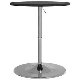 vidaXL Bar table black 60x60x90 cm constructed wood and chrome steel 4007193
