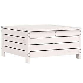 vidaXL Trädgårdspall vit 62x63,5x32 cm massiv furu 844899