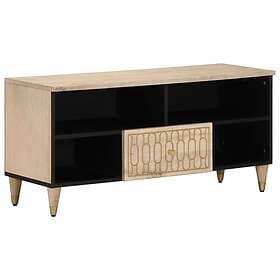 vidaXL Tv-bänk 100x33x46 cm massivt mangoträ 358264