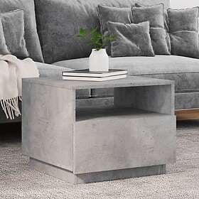 vidaXL Coffee Table LED 50x49x40 cm Concrete Grey 839829