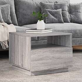 vidaXL Coffee Table LED Sonoma Grey 50x49x40 cm 839831