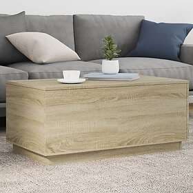 vidaXL Soffbord med LED sonoma-ek 90x50x40 cm 839877
