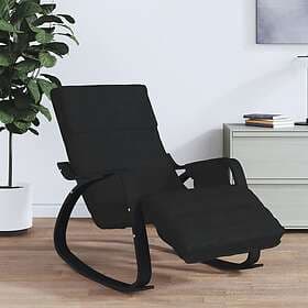 vidaXL Gungstol svart tyg 351080