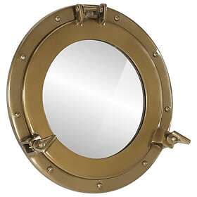 vidaXL Väggspegel Ø38 aluminium och glas 357853