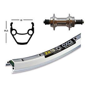 Exal Winora Zx 19 Qr Mtb Rear Wheel Silver 8,5 x 100 mm Shimano/Sram HG