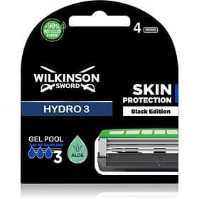 Wilkinson Sword Hydro3 Skin Protection Black Edition Reservhuvuden 4 st. male