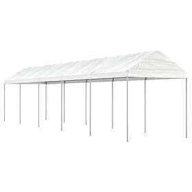 vidaXL Paviljong med tak vit 11,15x2,28x2,69 m polyeten 3155505