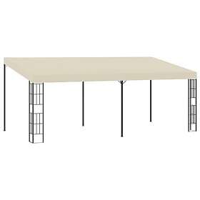 vidaXL Wall-mounted Pavilion 3x6m Cream White Fabric