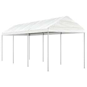 vidaXL Paviljong med tak vit 6,69x2,28x2,69 m polyeten 3155503