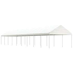 vidaXL Paviljong med tak vit 20,07x4,08x3,22 m polyeten 3155517