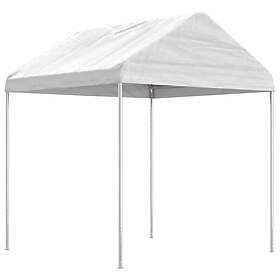vidaXL Paviljong med tak vit 2,28x2,23x2,69 m polyeten 362635