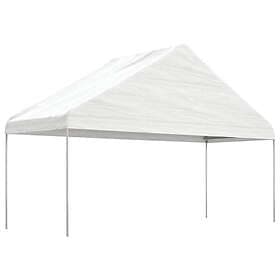 vidaXL Paviljong med tak vit 5,88x2,23x3,75 m polyeten 362639
