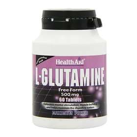HealthAid L-Glutamine Free Form 500mg 60 Tablets