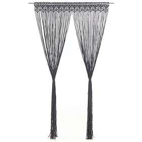 vidaXL Gardin makramé antracit 140x240 cm bomull 323993