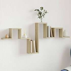 vidaXL Wall Shelf Sonoma Oak 104.5x10x43 cm Engineered Wood 840725