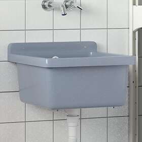 vidaXL Wall-mounted Sink Grey 40x40x24 cm Resin