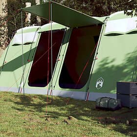 vidaXL Family Tent tunnel green waterproof (8)