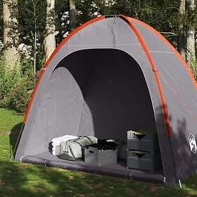 vidaXL Storage Tent gray and orange waterproof