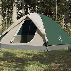 vidaXL Family Tent dome 3 persons green waterproof 94409