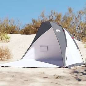 vidaXL Strandtält grå 268x223x125 cm 185T polyester 94408