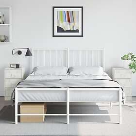 vidaXL Sängskåp 2 st vit 34,5x39x62 cm stål 841786