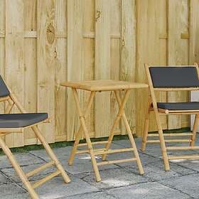 vidaXL Hopfällbart trädgårdsbord 55x55x75 cm bambu 365878