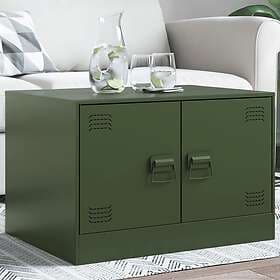vidaXL Coffee Table 67x50x44 cm Steel Olive Green 841731