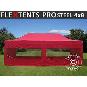 Dancover Snabbtält Depåtält Easy-up tält Eventtält Partytält FleXtents PRO Steel