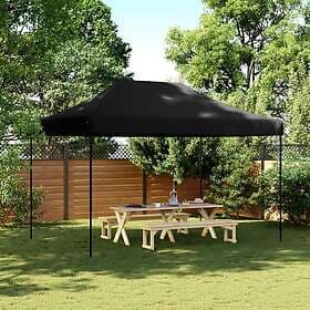 vidaXL Pop-Up Folding Party Tent 4.1x2.8m Black