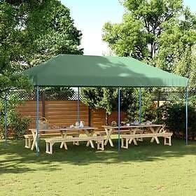 vidaXL Pop-Up Party Tent 580x292x315 cm Green