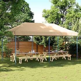 vidaXL Pop-Up Party Tent 5.8x2.9m Beige