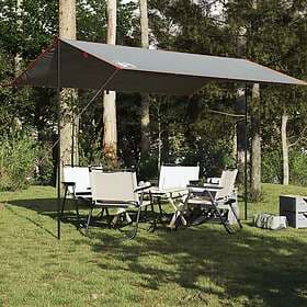 vidaXL Tarp grå och orange 400x294 cm vattentät 94663