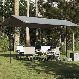 vidaXL Tarp grå och orange 500x294 cm vattentät 94669