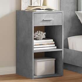 vidaXL Nightstand 2 pcs Concrete Grey 35x34x65cm Engineered Wood 840583