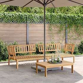 vidaXL Garden corner sofa 2-seat solid acacia wood 3209306