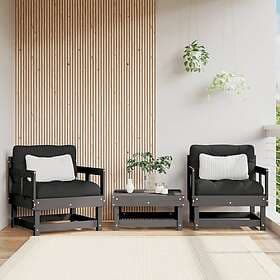 vidaXL Garden armchairs with cushions 2 pcs solid pine 825445