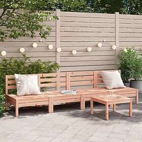 vidaXL Garden sofa without armrest solid douglas wood 4-piece 838010