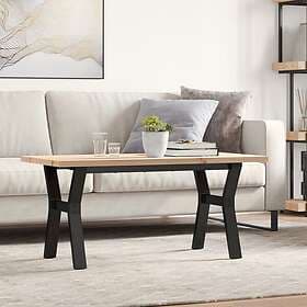 vidaXL Soffbord Y-ram 100x50x45,5 cm massiv furu och gjutjärn 3282776