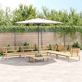 vidaXL Garden sofa set 6-piece solid acacia wood 3209317