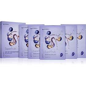 KORIKA SuperFruits Blueberry Detoxifying Face Sheet Masks Set 5st