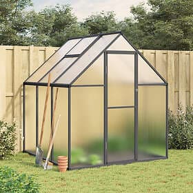 vidaXL Greenhouse 169x169x195 cm (Aluminium/Anthracite)