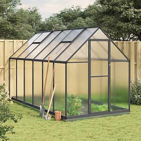 vidaXL Greenhouse 334x169x202 cm (Aluminium/Anthracite)
