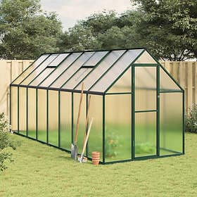vidaXL Greenhouse 445x169x195 cm Aluminium