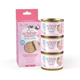 Schesir Baby Mousse & Shreds Chicken/Salmon