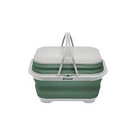 Outwell Collaps Wash Bowl with Handles and Lid Shadow Green