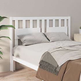 vidaXL Sänggavel vit 140,5x4x100 cm massiv furu
