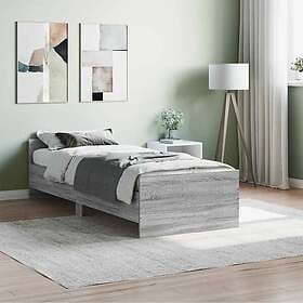 vidaXL Bed Frame grey sonoma 75x190 cm engineered wood