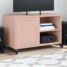 vidaXL Tv-bänk rosa 68x39x43,5 cm kallvalsat stål 846669